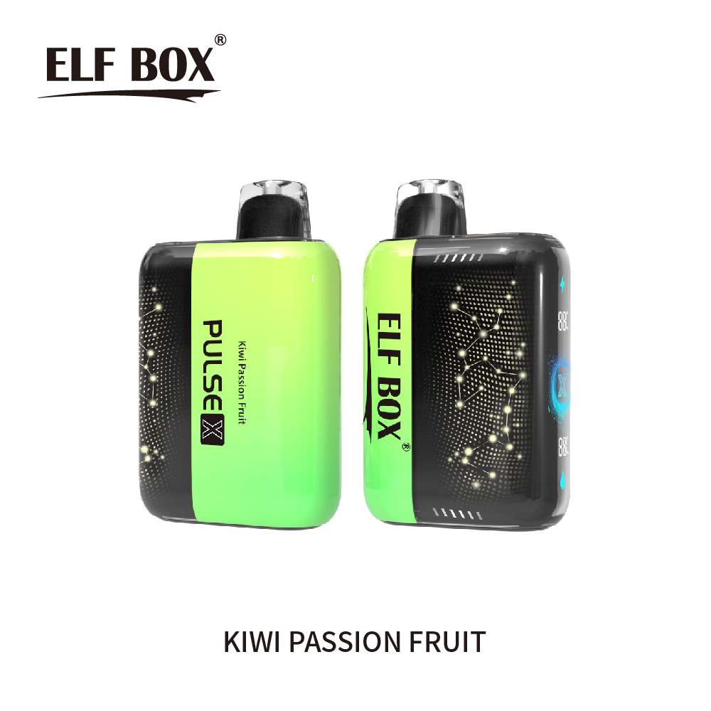 ELF BOX 25000 25K Puffs PULSE X 0% 2% 3% 5% 3D Curved LED Screen Rechargeable Vape pen-kamryvape
