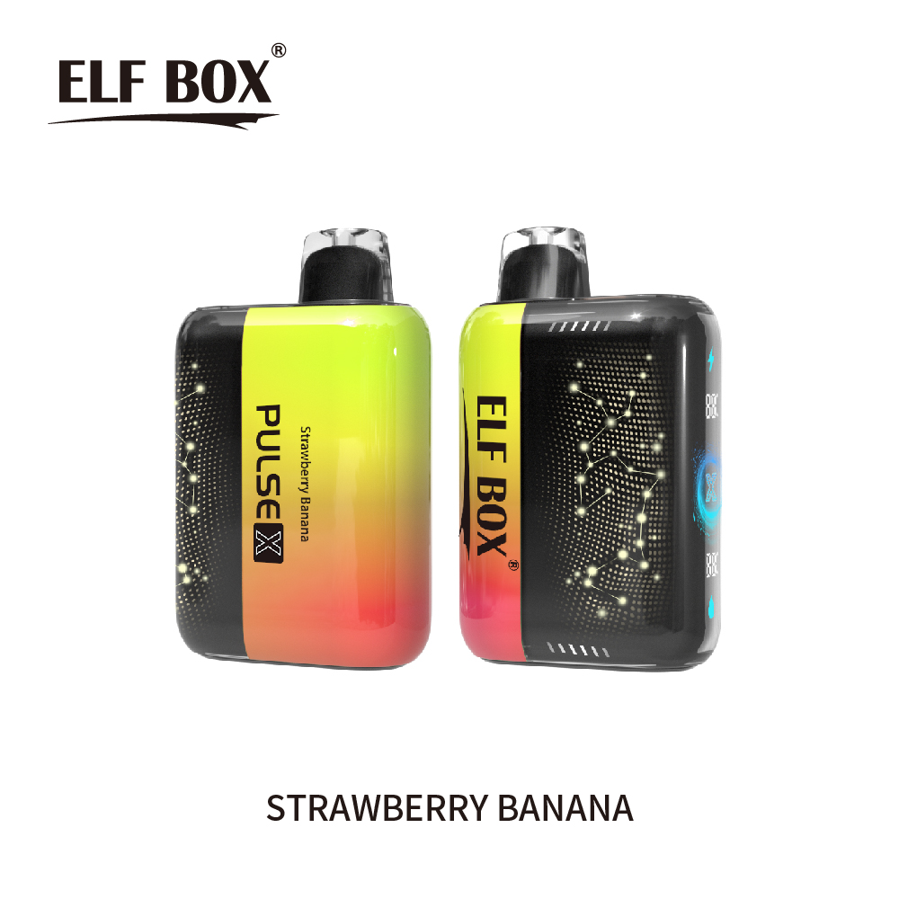 ELF BOX 25000 25K Puffs PULSE X 0% 2% 3% 5% 3D Curved LED Screen Rechargeable Vape pen-kamryvape