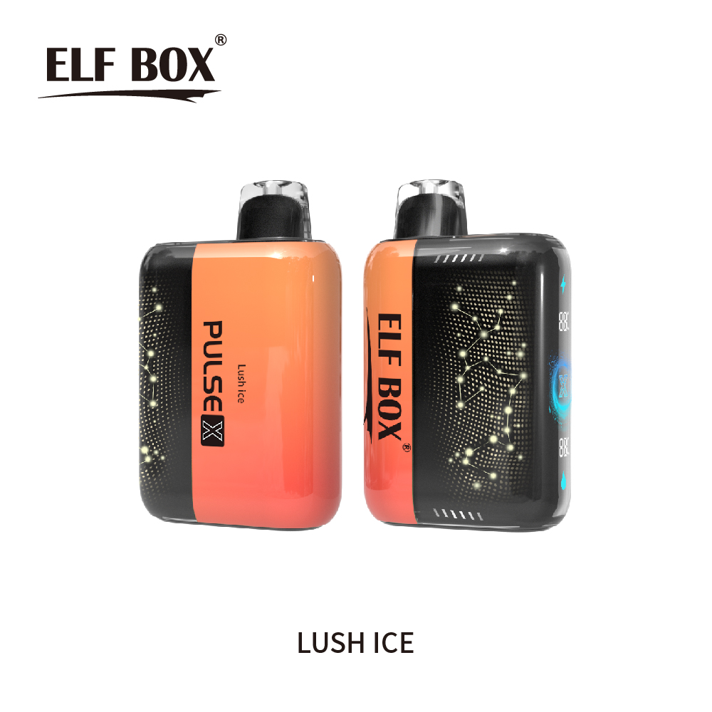 ELF BOX 25000 25K Puffs PULSE X 0% 2% 3% 5% 3D Curved LED Screen Rechargeable Vape pen-kamryvape