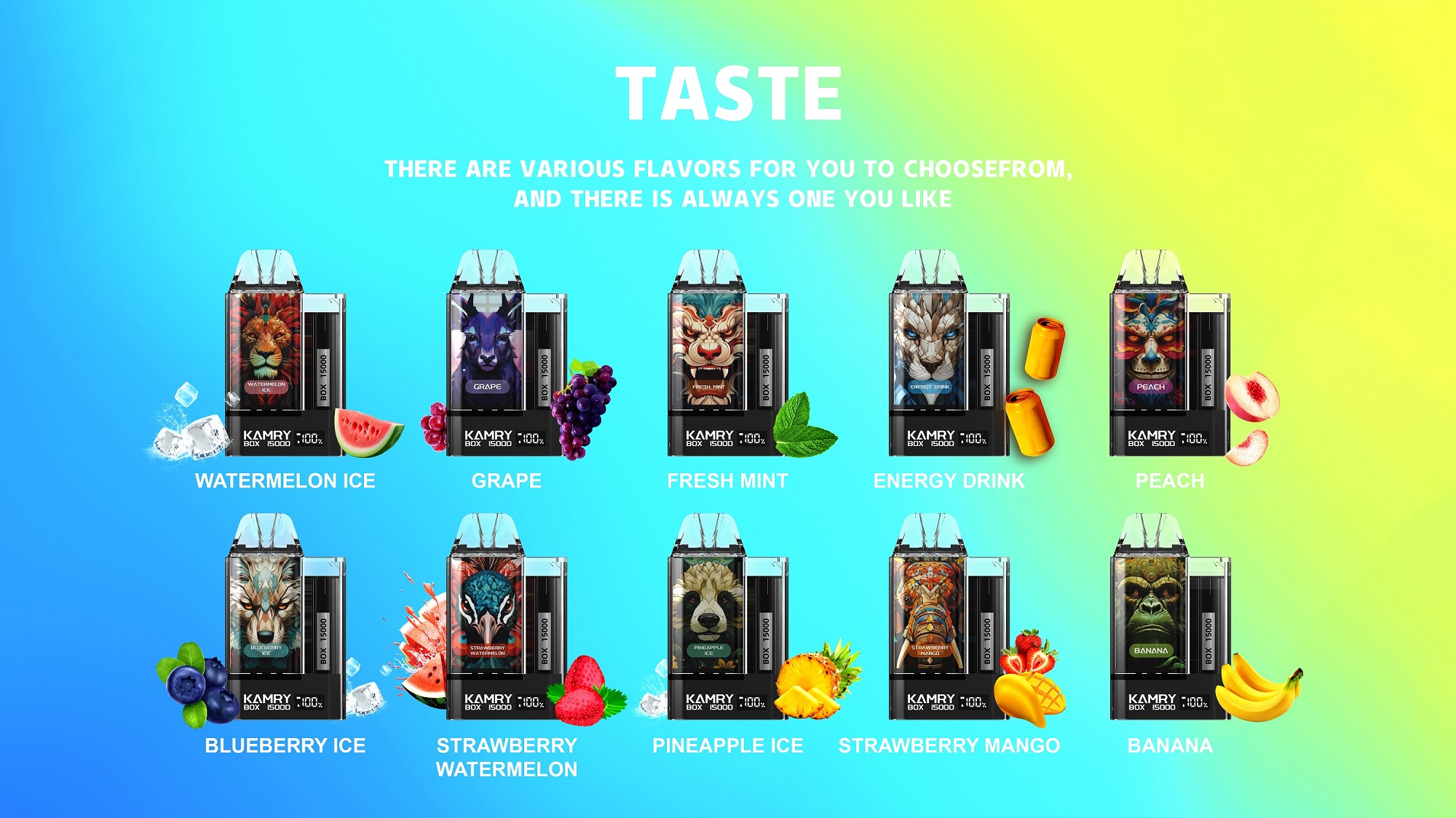 Kamry Box 15000 Puffs Disposable Vape-ELFBARVAPE