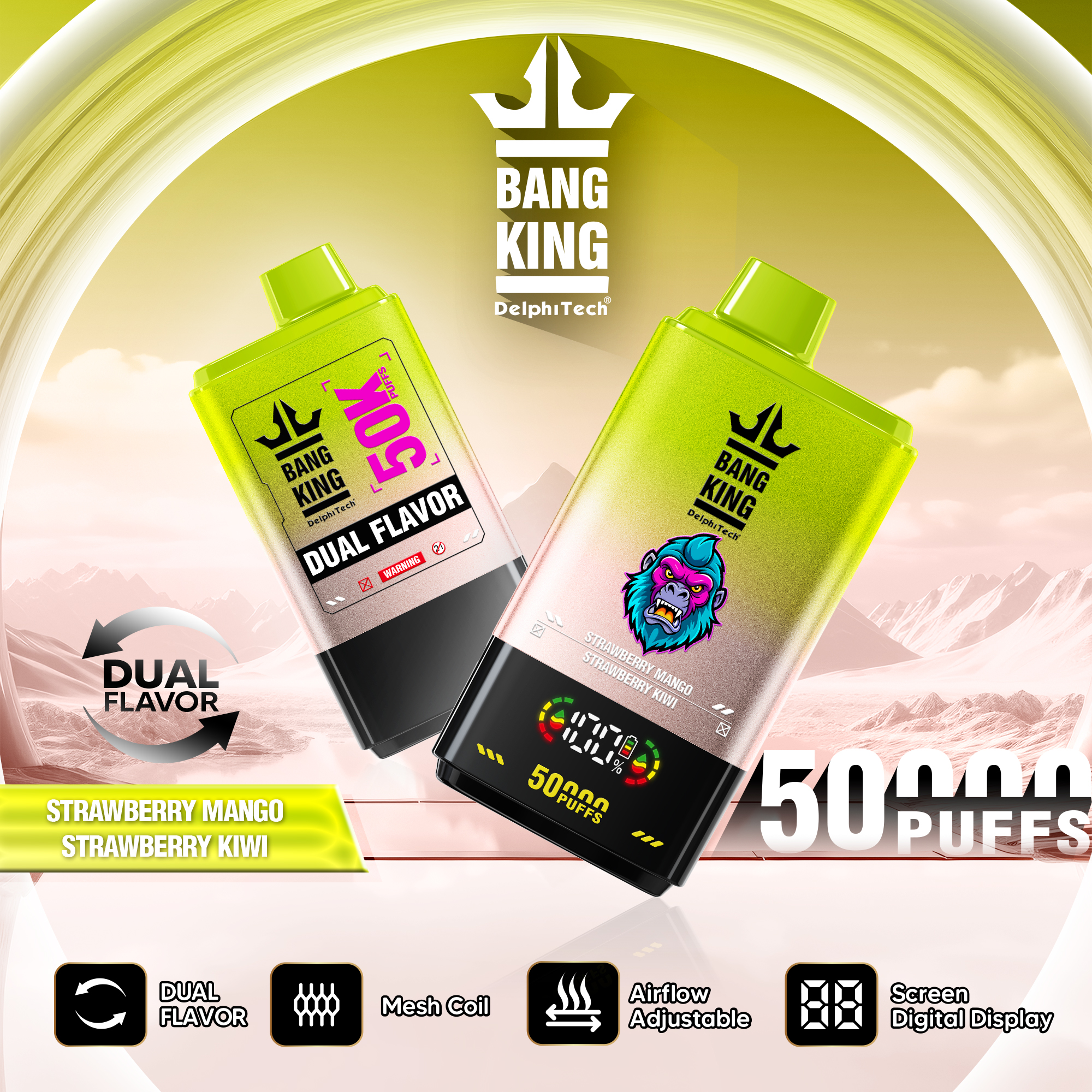 Bang King 50000 Puffs of 2 IN 1 Disposable Vape