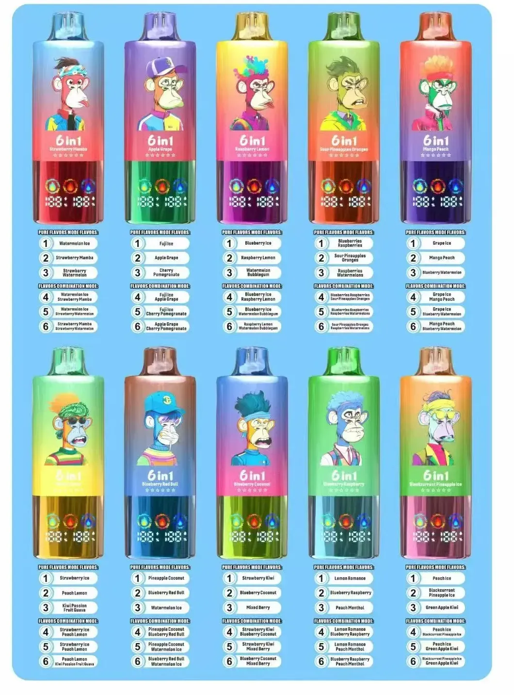 Bang Blaze 100K Puffs 6in1 Disposable Vape