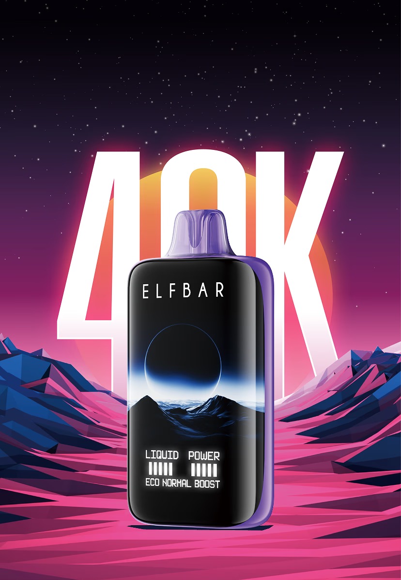 Elfbar Moonlight 40000 40KPuffs – Ultimate Disposable Vape with Curved Display