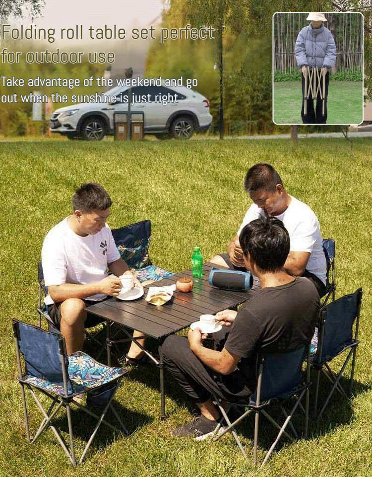 Outdoor Foldable Roll Table