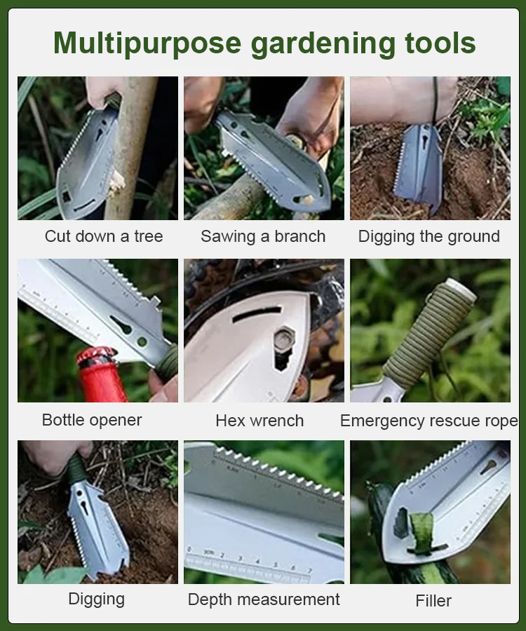 【lightweight and portable】Multifunctional Outdoor Mini Shovel