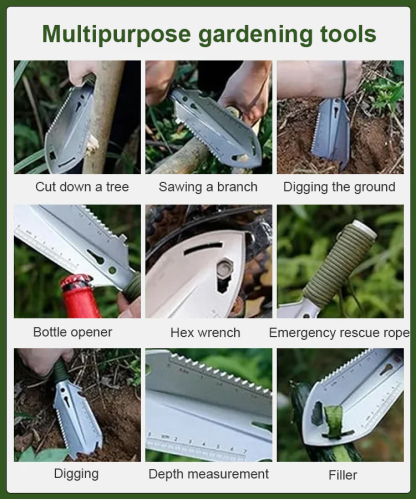 【lightweight and portable】Multifunctional Outdoor Mini Shovel