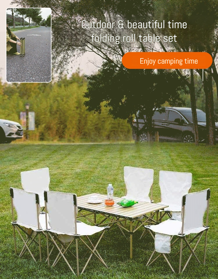 Outdoor Foldable Roll Table
