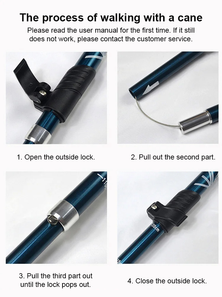 Aluminium alloy trekking poles