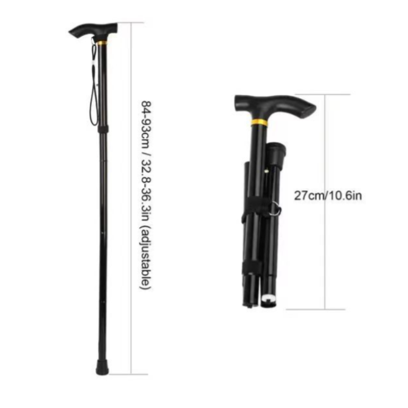 GKTK-Aluminum alloy adjustable reinforced walking stick 6 color hiking stick