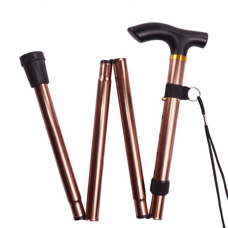 GKTK-Aluminum alloy adjustable reinforced walking stick 6 color hiking stick