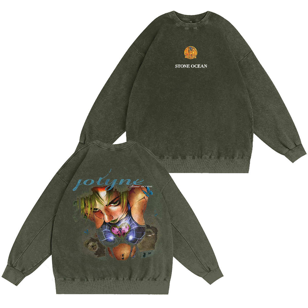 Jolyne Cujoh Stone Ocean Jojo Vintage Washed T-shirt/Crewneck/Hoodie