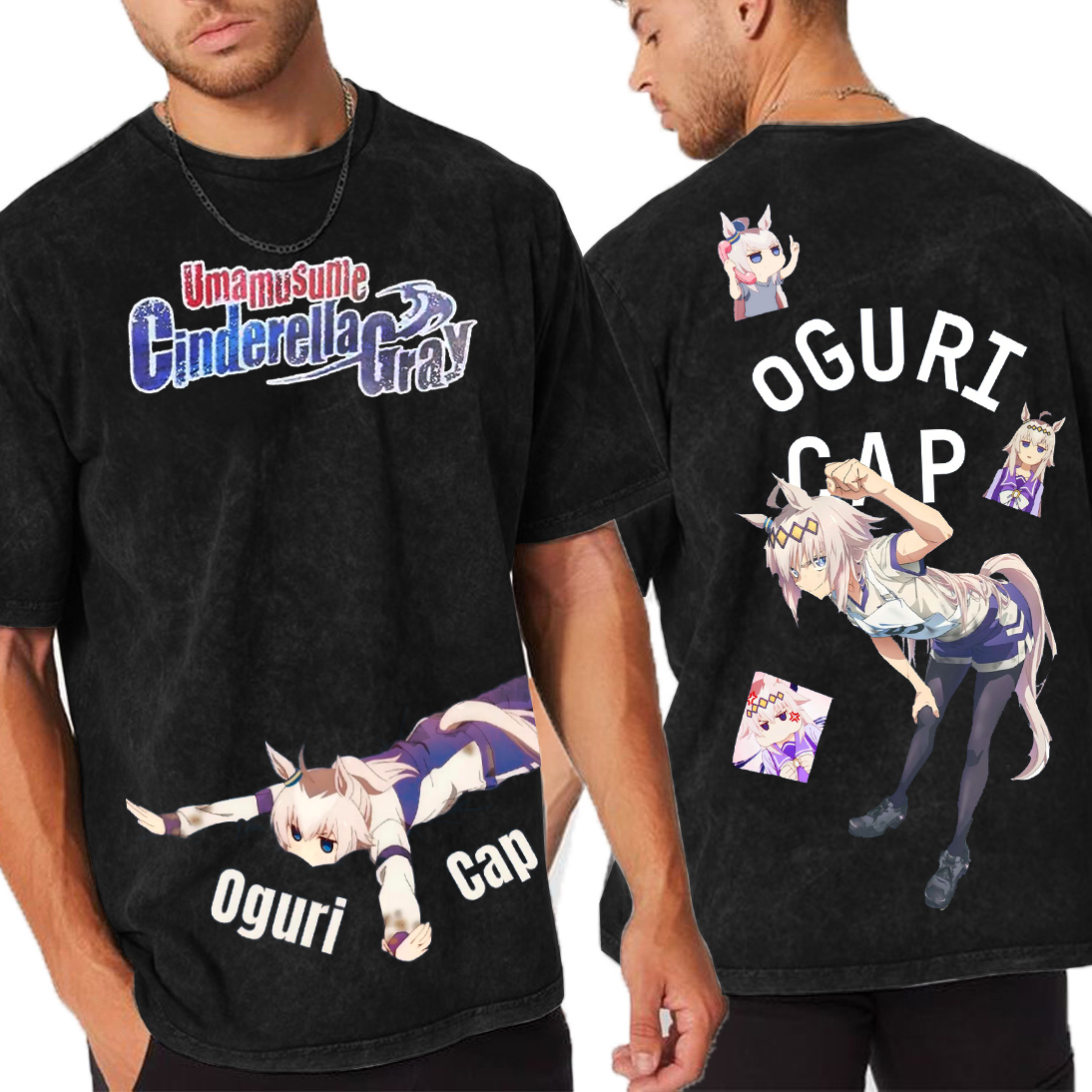 Oguri Cap Uma Musume Washed T-shirt/Crewneck/Hoodie