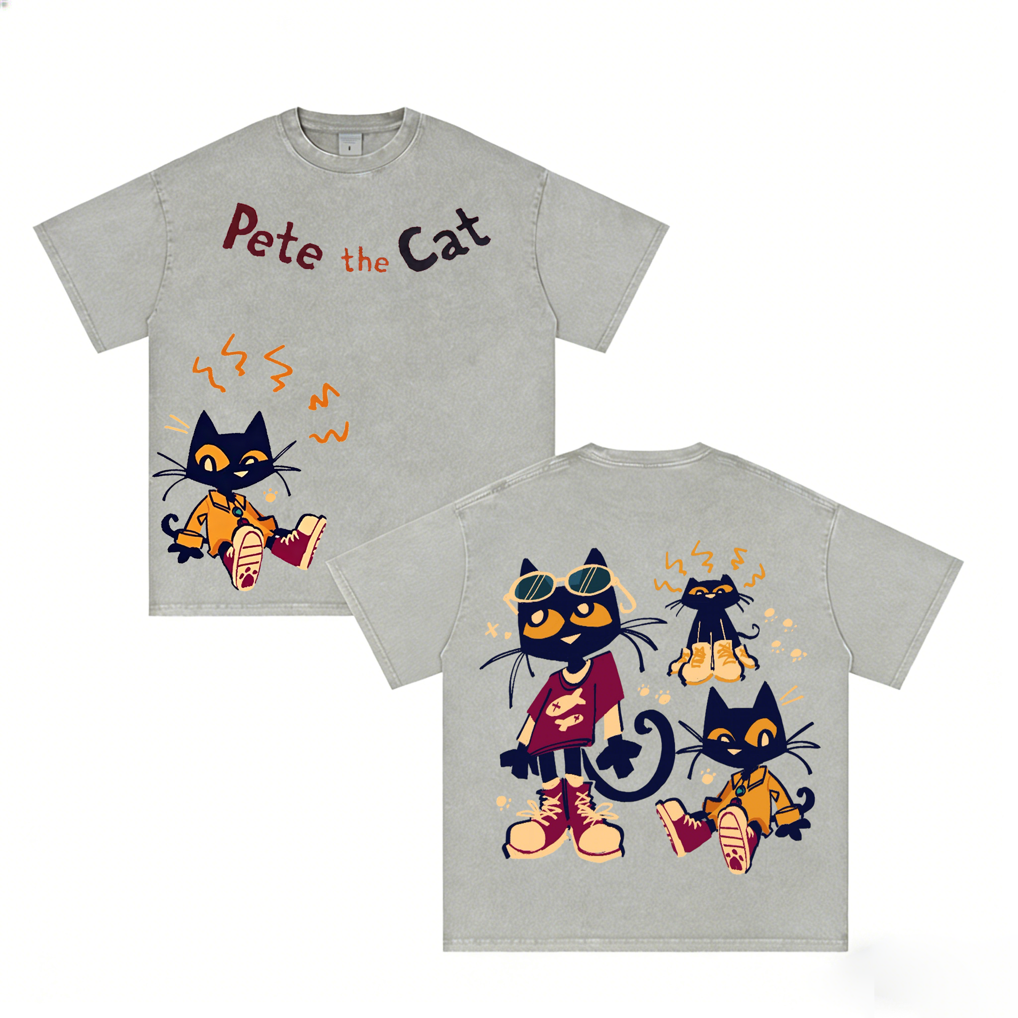 Pete the Cat Vintage  Unisex Washed T-Shirt