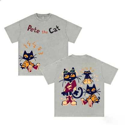Pete the Cat Vintage  Unisex Washed T-Shirt