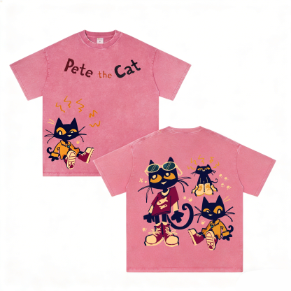 Pete the Cat Vintage  Unisex Washed T-Shirt