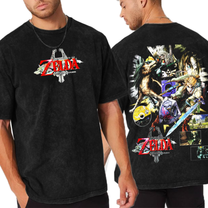 The Legend of Zelda Game Unisex Washed T-Shirt
