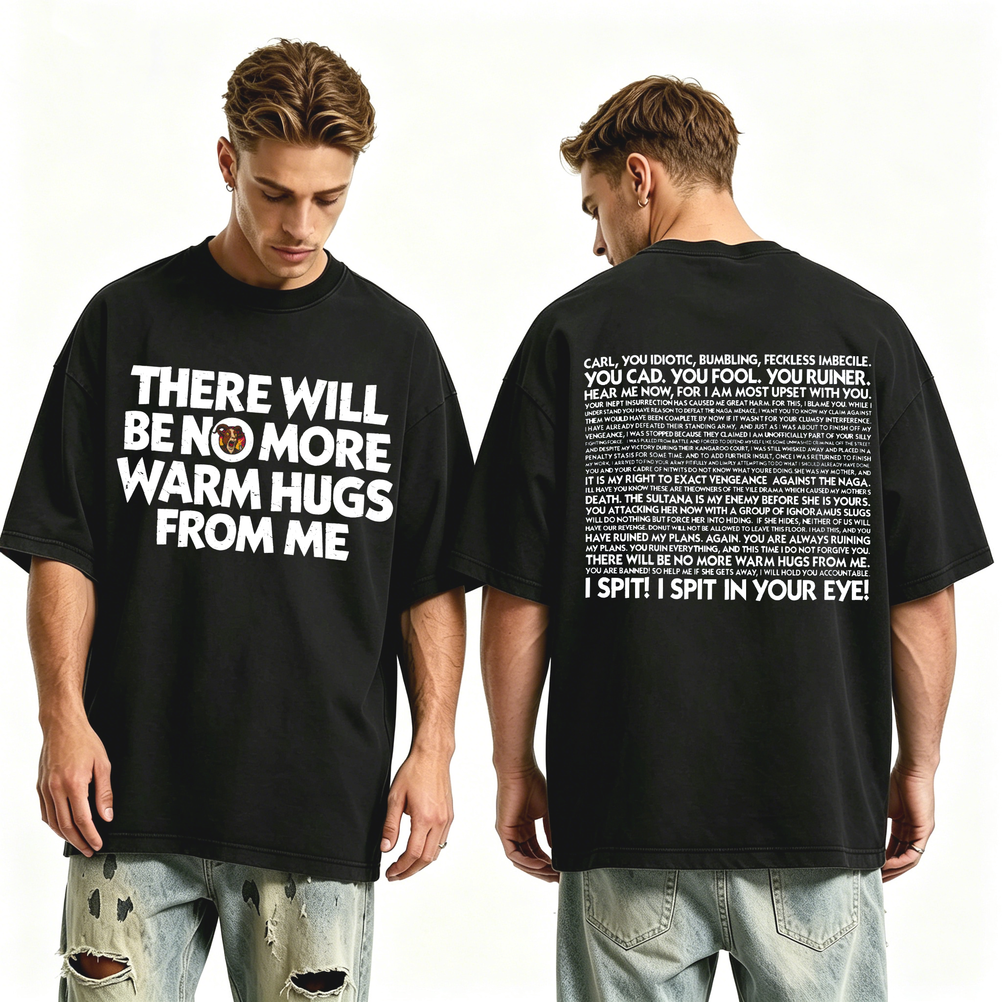 Prepotente No More Warm Hugs,Dungeon Crawler Carl Fan Unisex T-shirt/Crewneck/Hoodie
