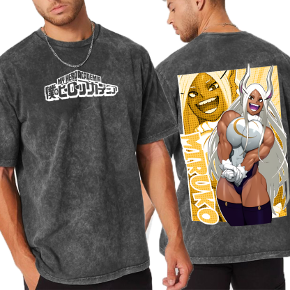 Mirko,My Hero Academia Anime Unisex Washed T-Shirt