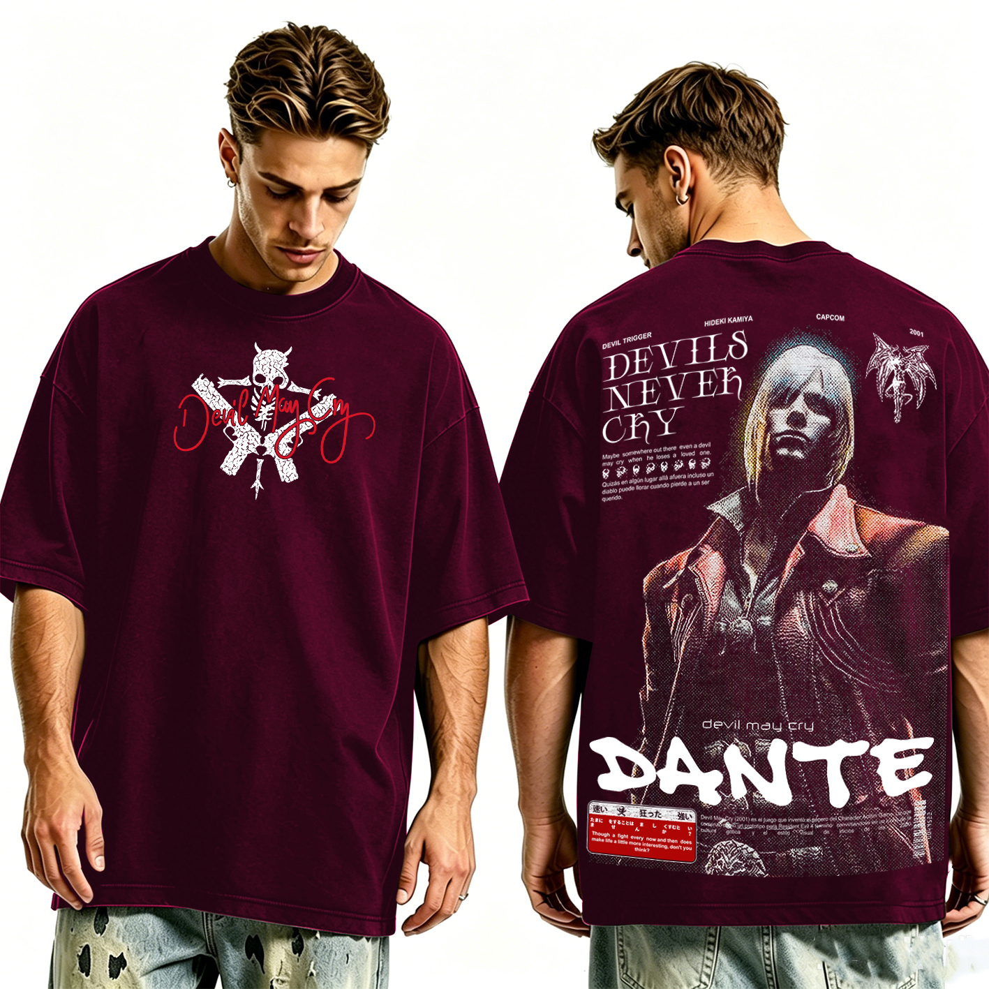 Dante — Devil May Cry Vintage Washed T-shirt/Crewneck/Hoodie