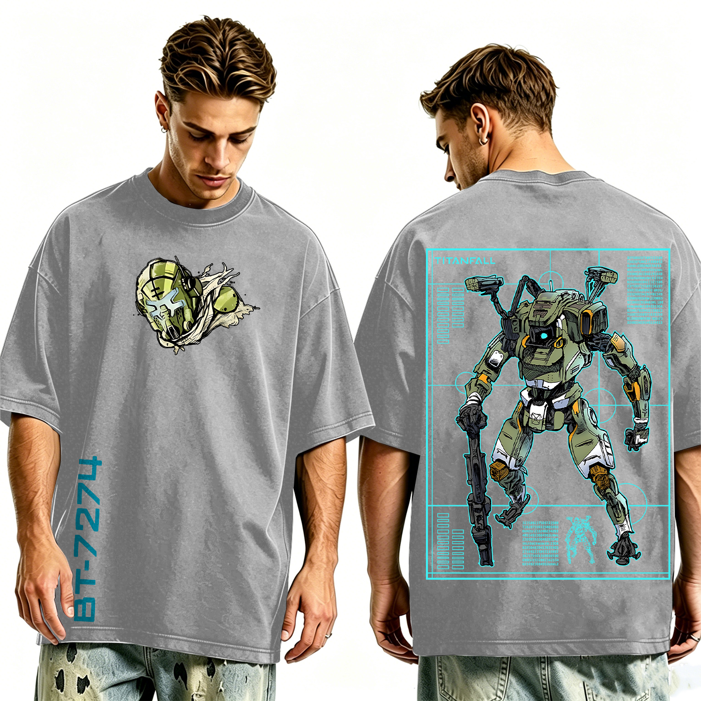 Titanfall BT Fanart Washed T-shirt/Crewneck/Hoodie