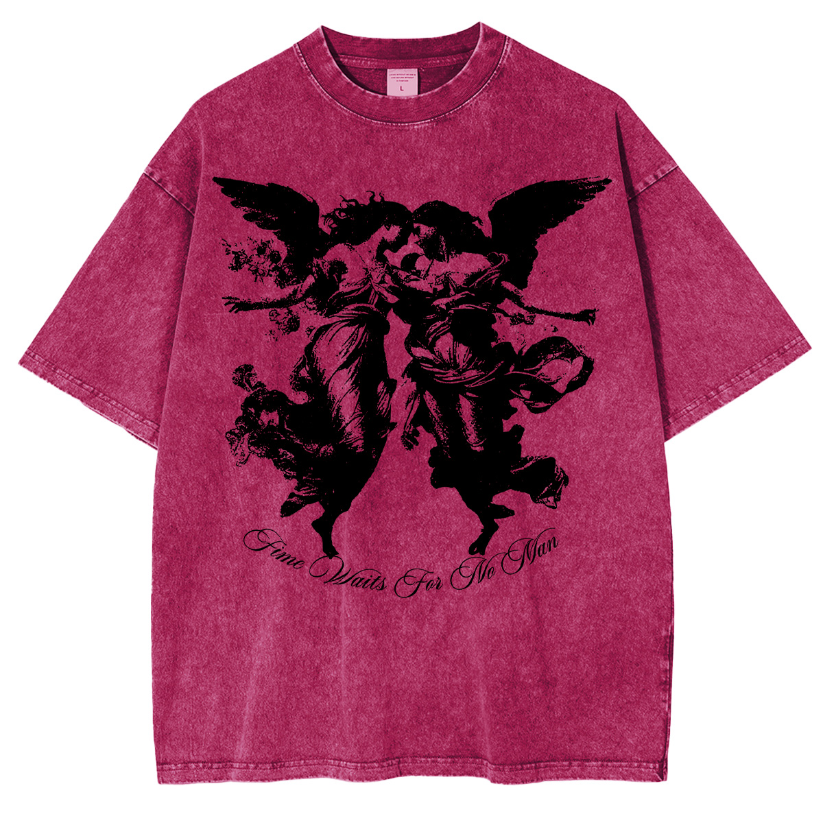 Vintage Dark Angel Time Waits For No Man Oversized T-shirt/Crewneck/Hoodie