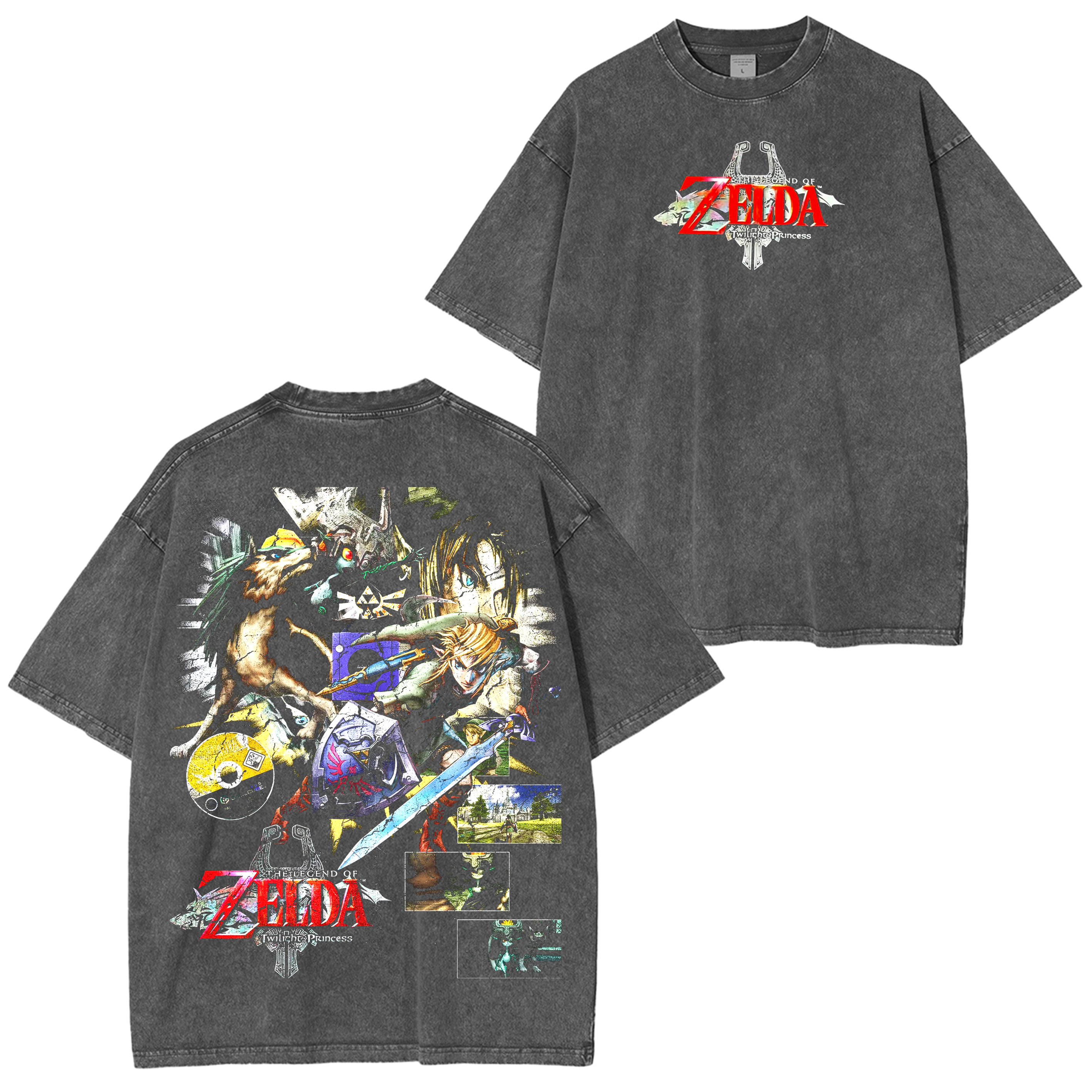 The Legend of Zelda Game Unisex Washed T-Shirt