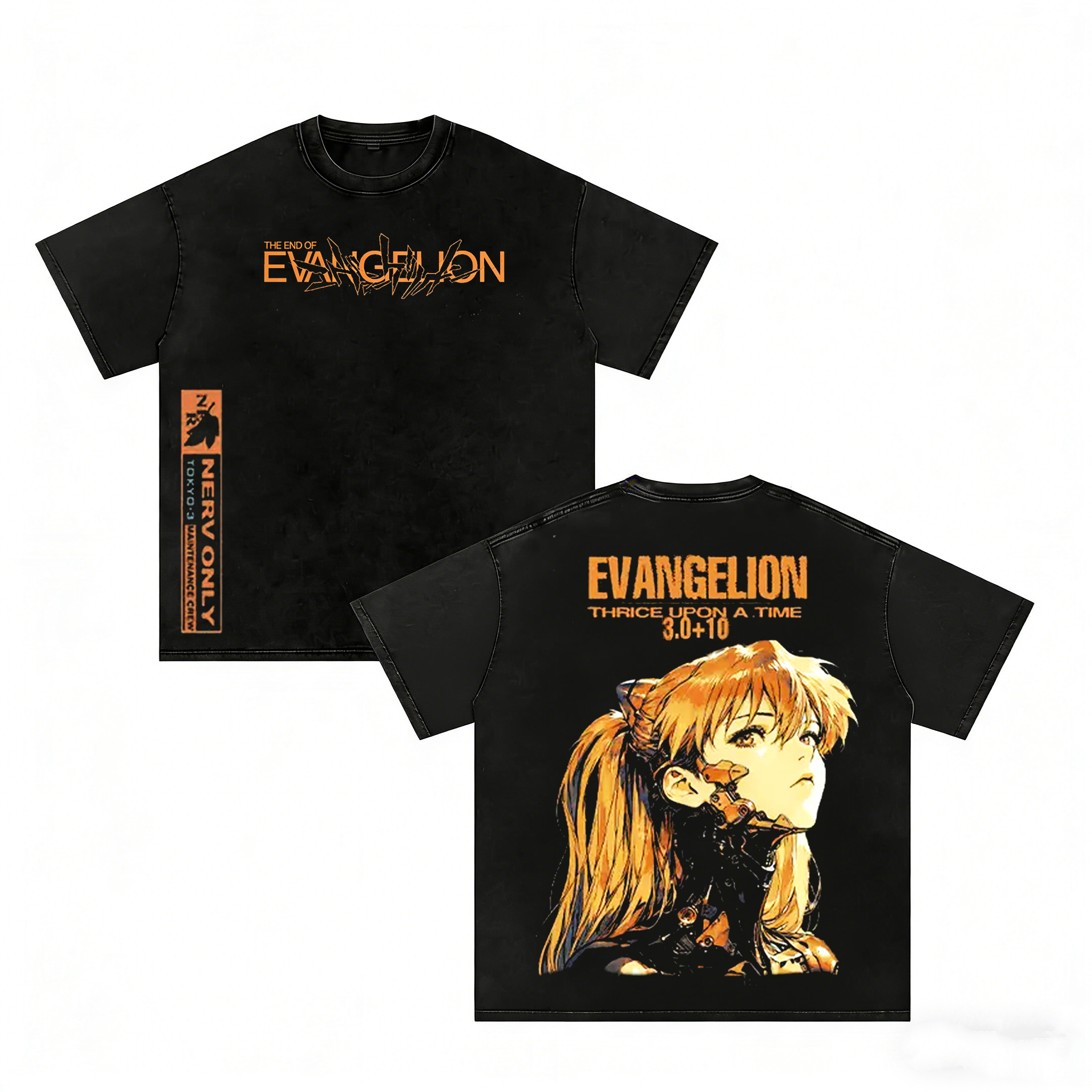 Asuka,Neon Genesis Evangelion Anime  Unisex Washed T-Shirt