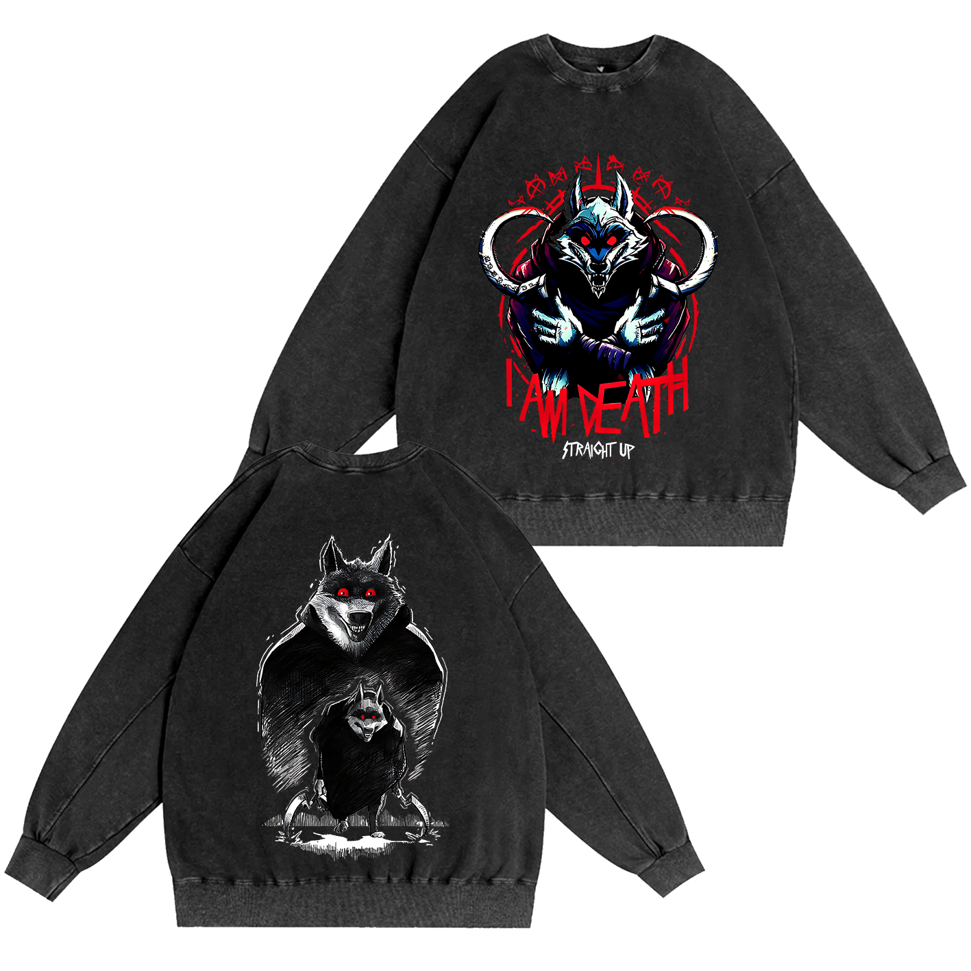The Wolf Vintage Oversized T-shirt/Crewneck/Hoodie