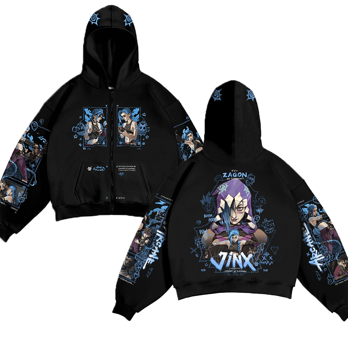 JINX Unisex Zip Up Hoodie