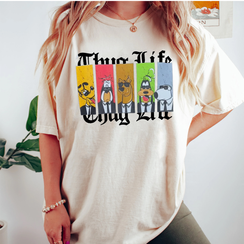 Thug Life Nostalgic Dog Shirt