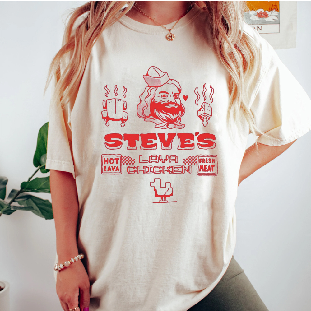 A Minecraft Movie Steve Lava Chicken T-shirt
