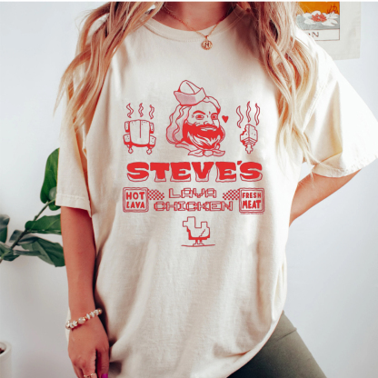 A Minecraft Movie Steve Lava Chicken T-shirt