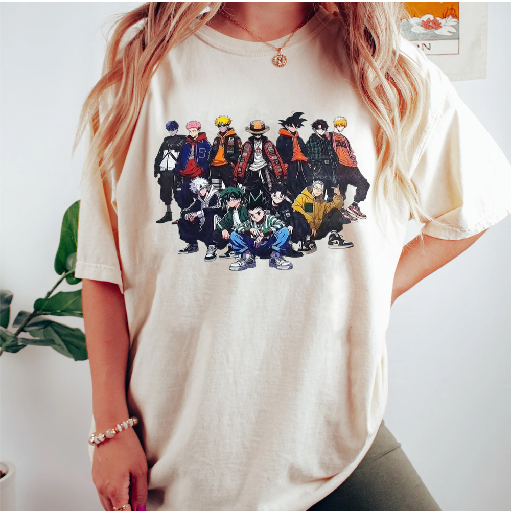 Luffy Goku Ichigo Deku Naruto without Thuglife Shirt