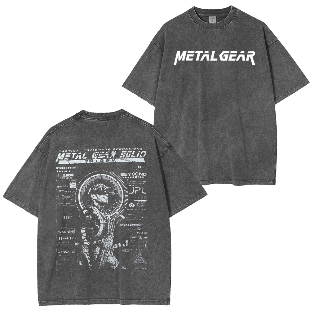 Vintage stealthcore drip from Metal Gear Solid Unisex Washed T-Shirt