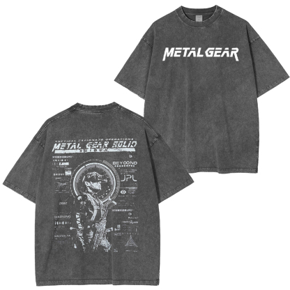 Vintage stealthcore drip from Metal Gear Solid Unisex Washed T-Shirt