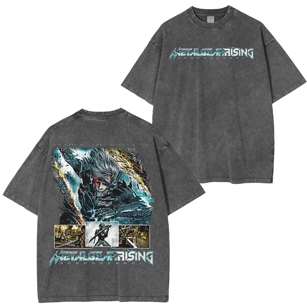 Metal Gear Rising vintage Unisex Washed T-Shirt