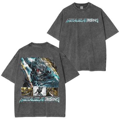 Metal Gear Rising vintage Unisex Washed T-Shirt
