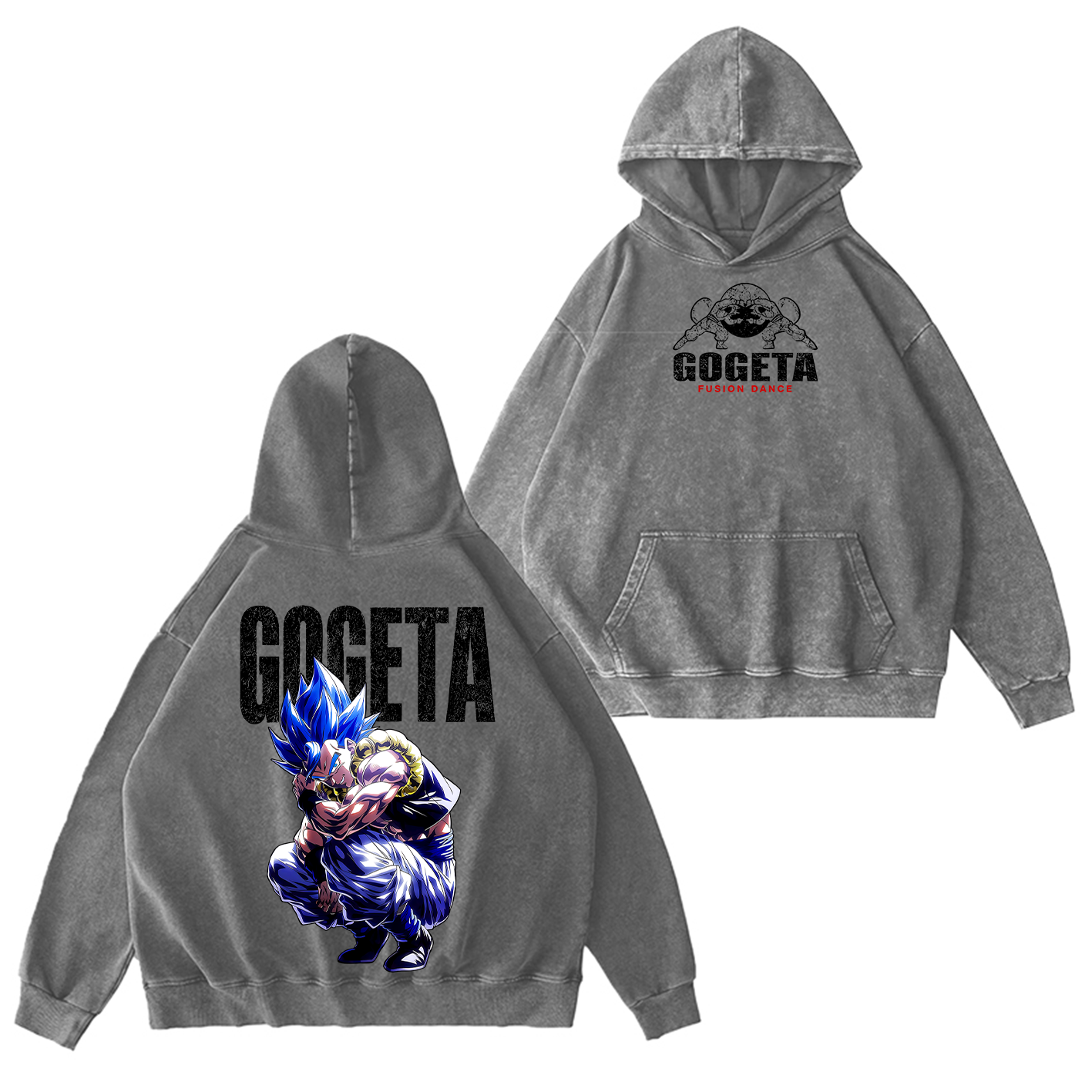 Gogeta Dragon Ball Vintage Unisex Washed T-Shirt