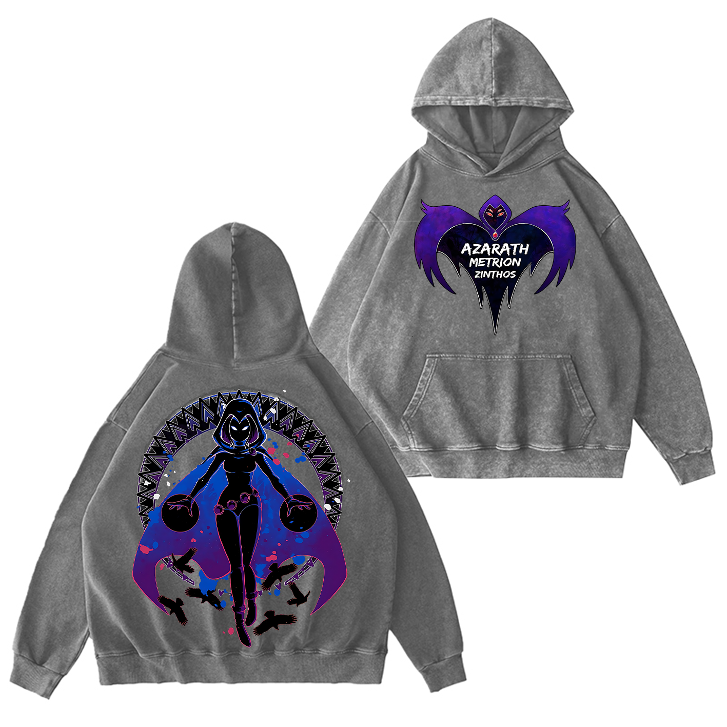 Raven Teen Titans Washed T-shirt/Crewneck/Hoodie