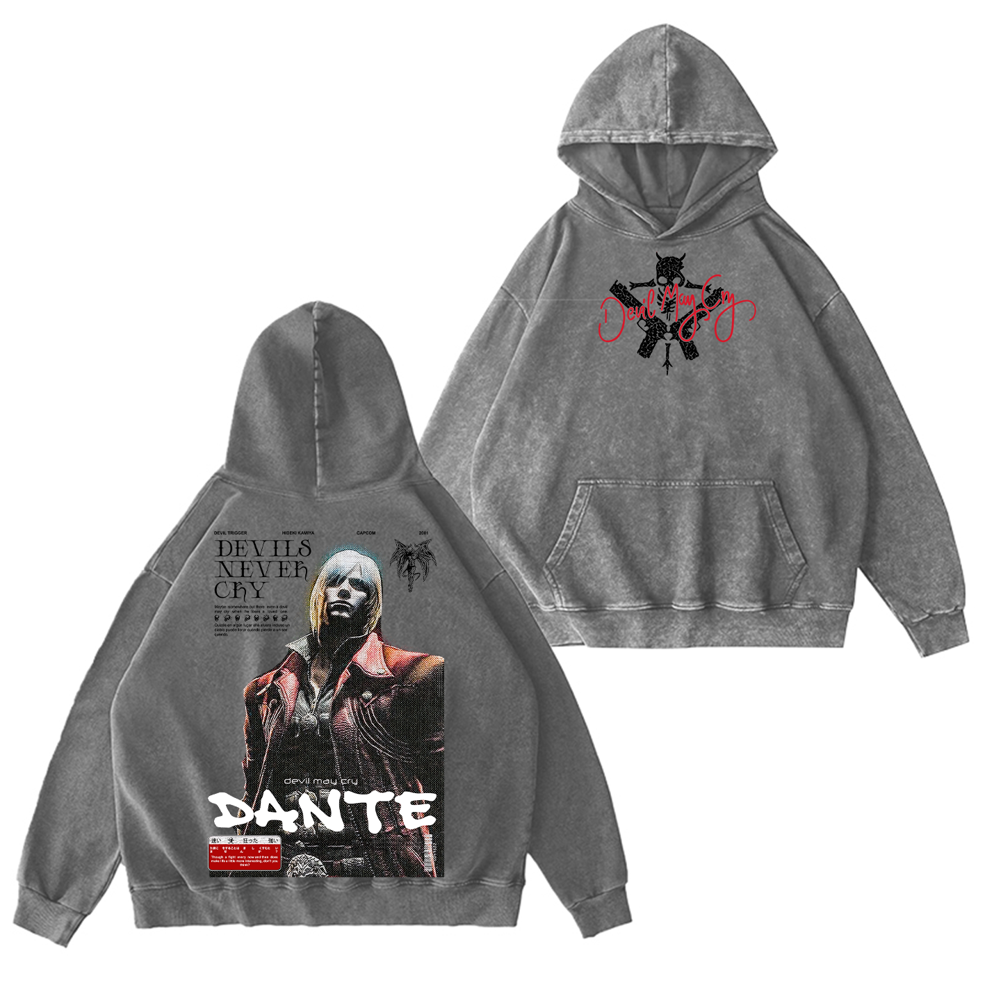 Dante — Devil May Cry Vintage Washed T-shirt/Crewneck/Hoodie