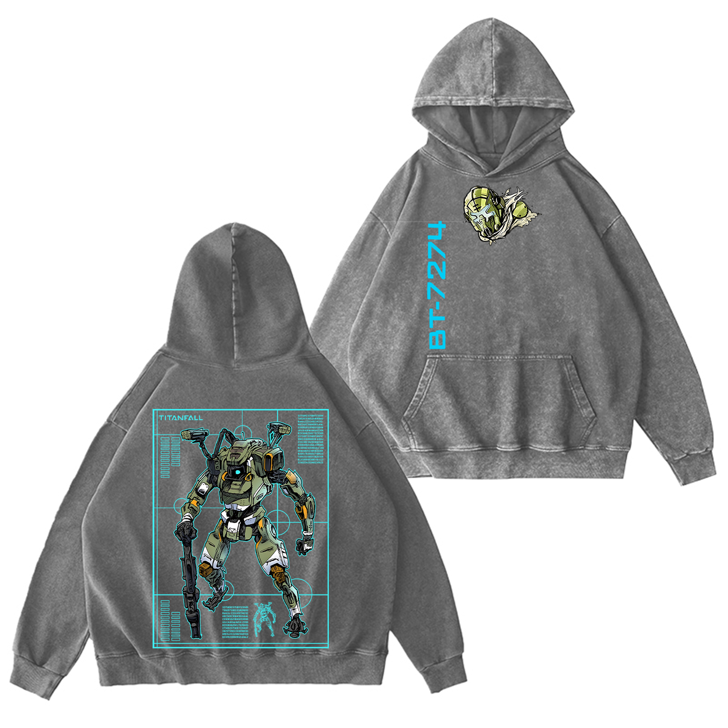 Titanfall BT Fanart Washed T-shirt/Crewneck/Hoodie