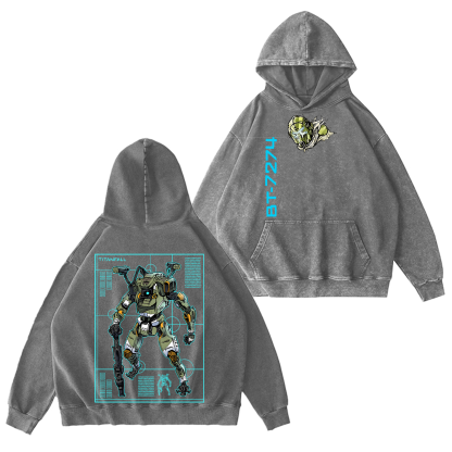 Titanfall BT Fanart Washed T-shirt/Crewneck/Hoodie