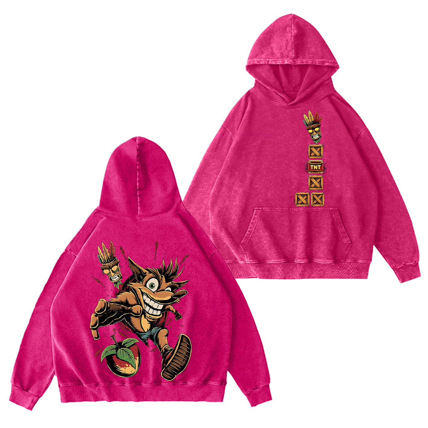 90s Crash Bandicoot Aku Oversized T-shirt/Crewneck/Hoodie