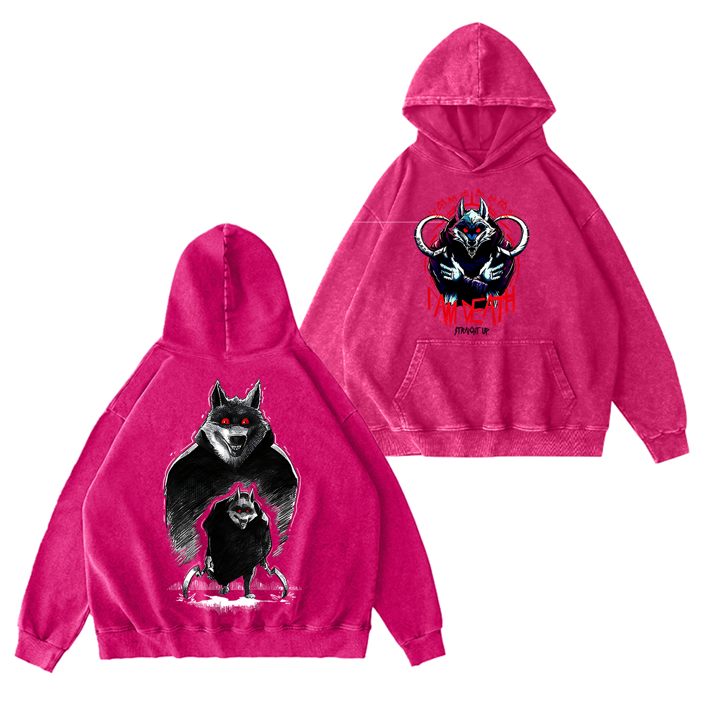 The Wolf Vintage Oversized T-shirt/Crewneck/Hoodie