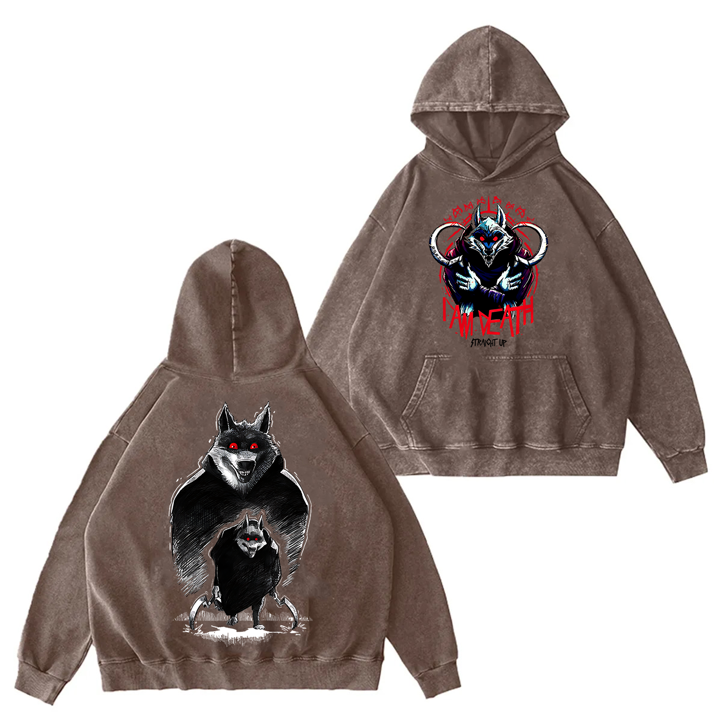 The Wolf Vintage Oversized T-shirt/Crewneck/Hoodie