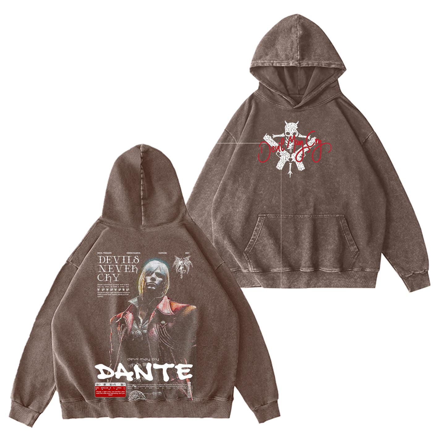 Dante — Devil May Cry Vintage Washed T-shirt/Crewneck/Hoodie