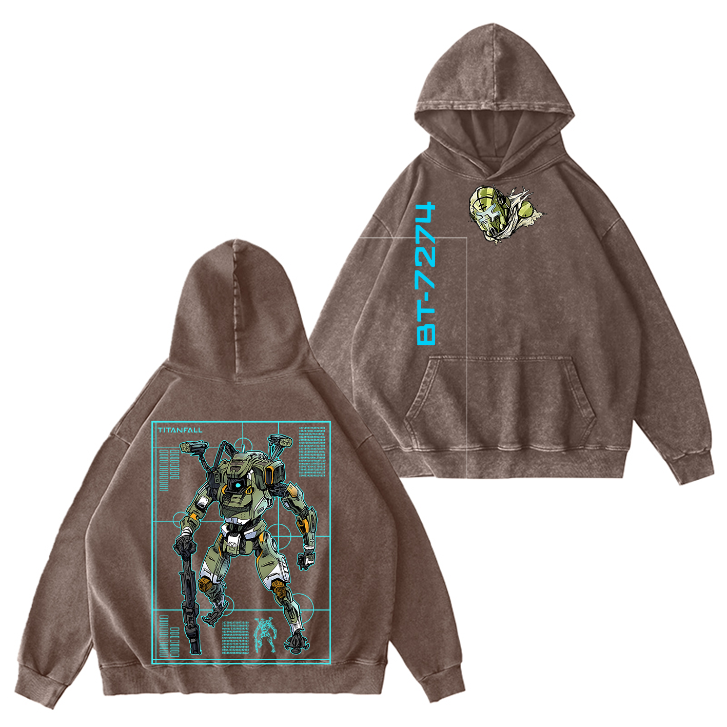 Titanfall BT Fanart Washed T-shirt/Crewneck/Hoodie