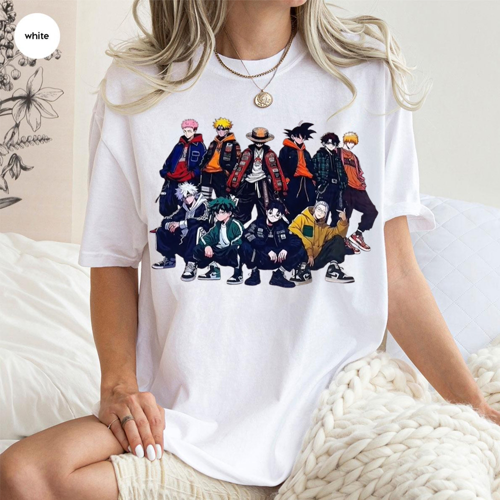 Luffy Goku Ichigo Deku Naruto without Thuglife Shirt