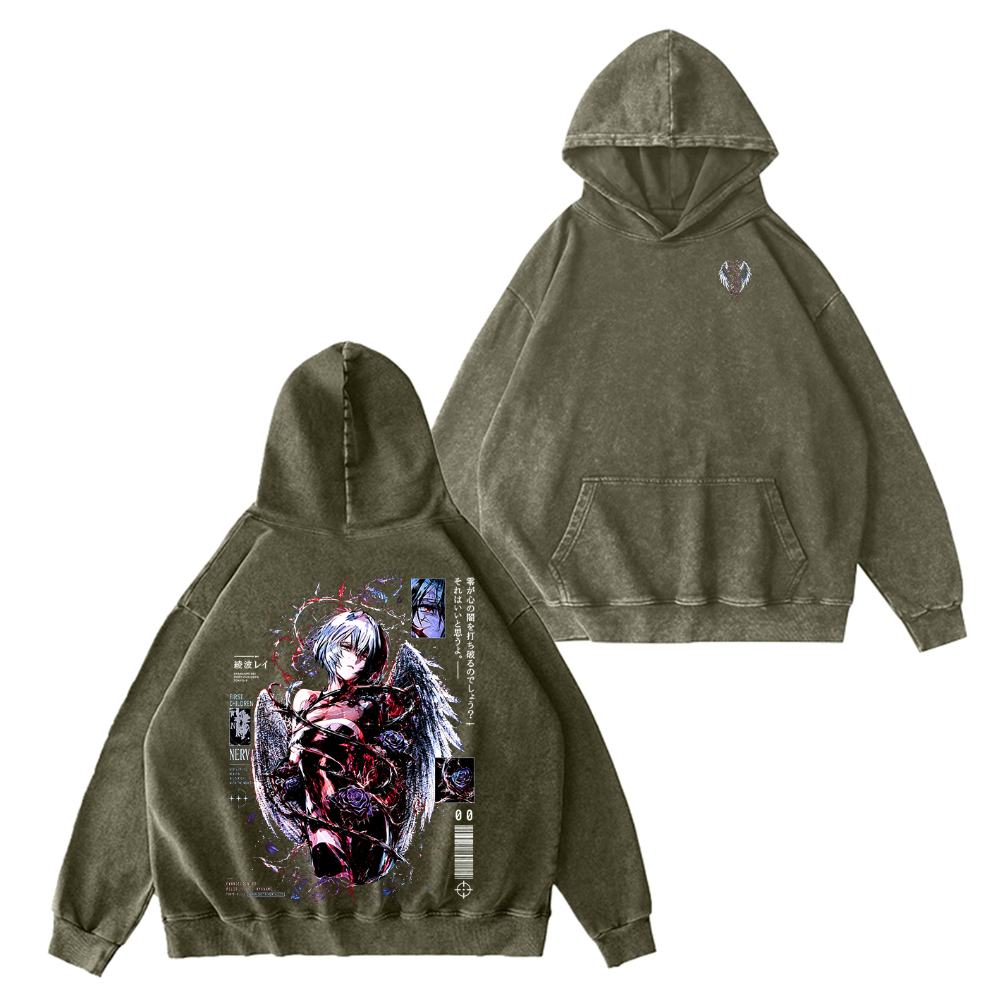 Evangelion Vintage Oversized T-shirt/Crewneck/Hoodie