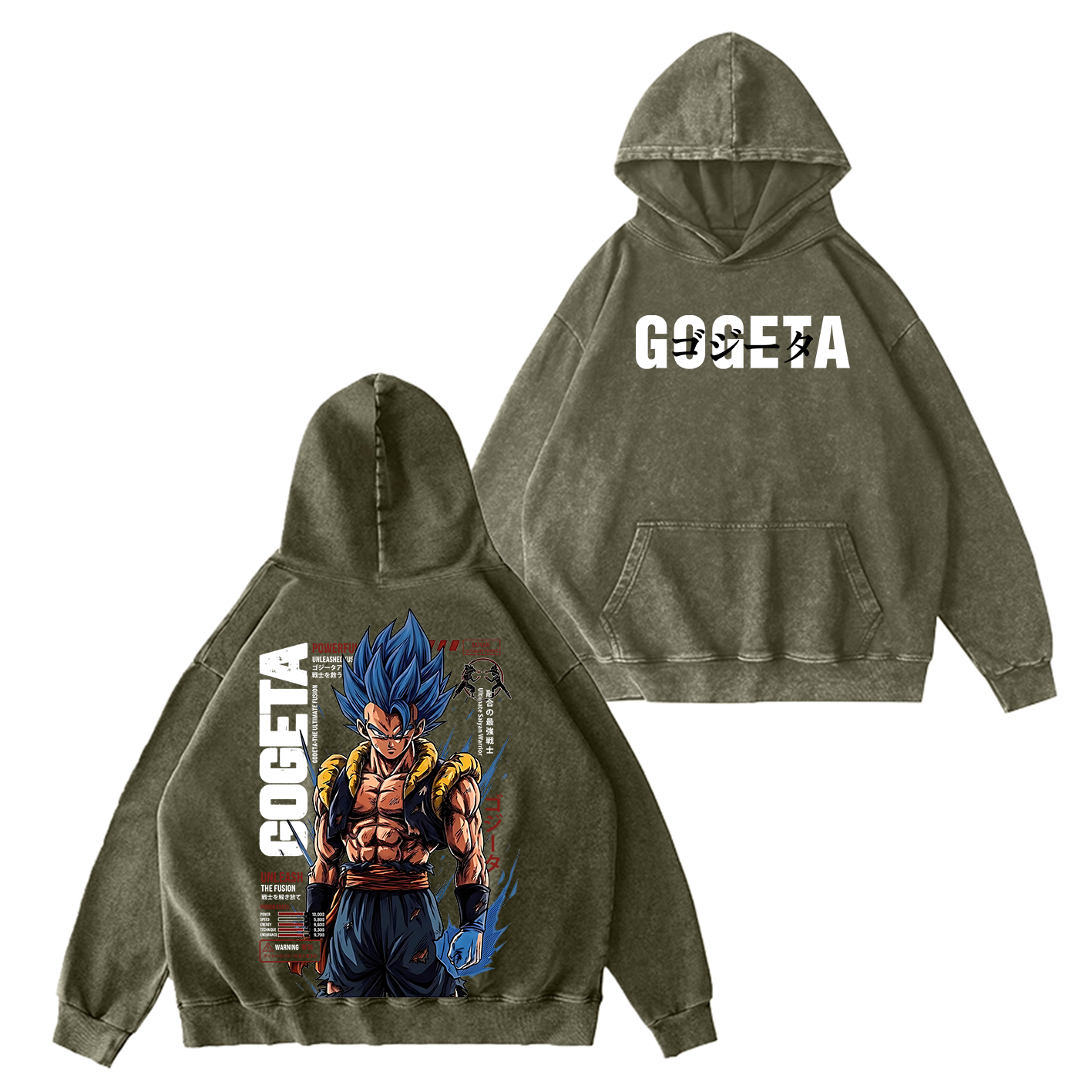 Gogeta Dragon Ball Unisex  Washed T-Shirt